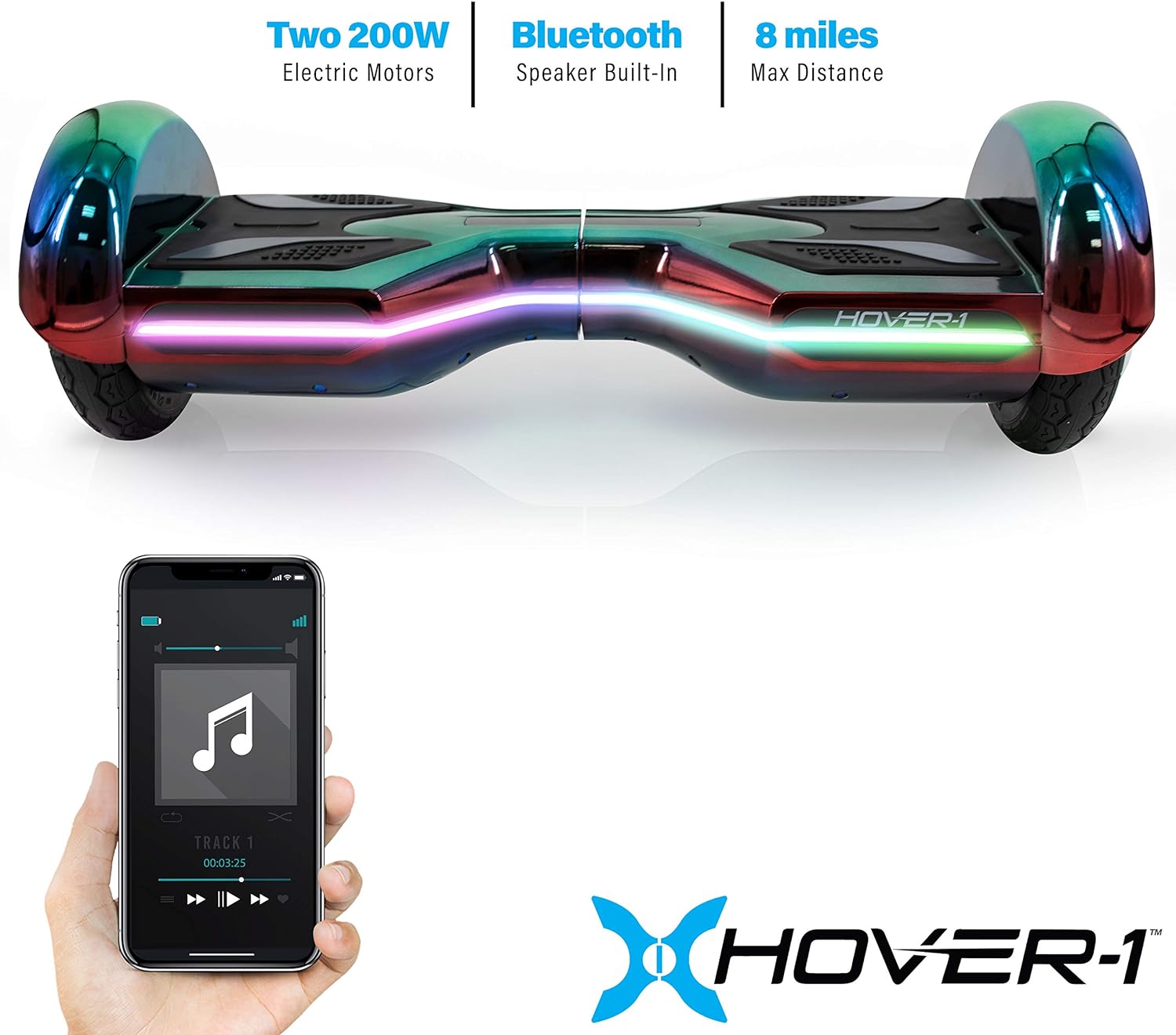 Hover-1 Eclipse Electric Hoverboard(Iridescent) - Hover-1